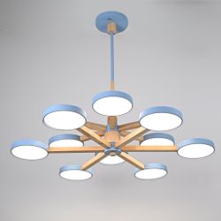 Люстра на штанге TURNA DBL L12 Blue