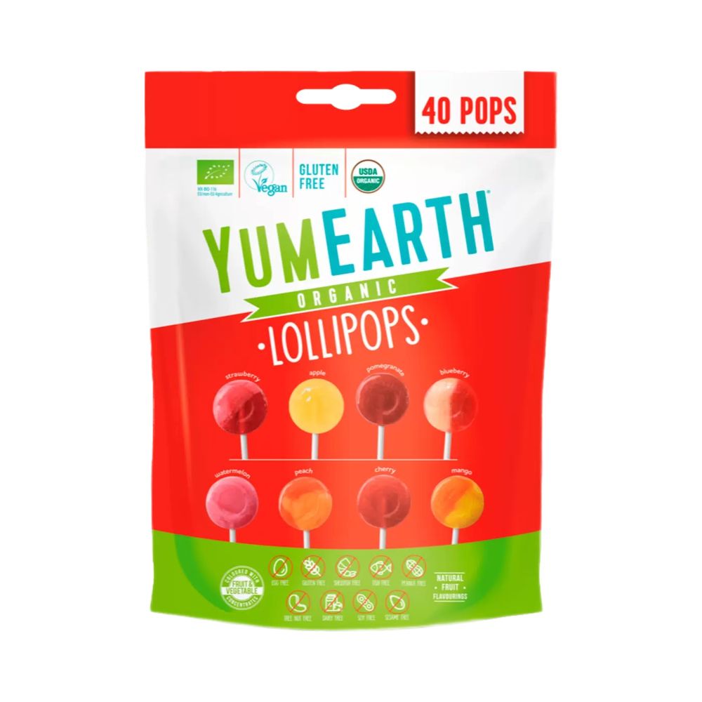 Органические леденцы (ягоды , фрукты) 40 шт (YumEarth)