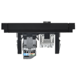 FORTE&PIANO Розетка двойная TV+RJ45 кат.5E FP136M металл черный IEK