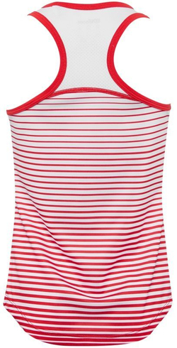 Футболка для девочки теннисная Wilson G Team Striped Tank - красный
