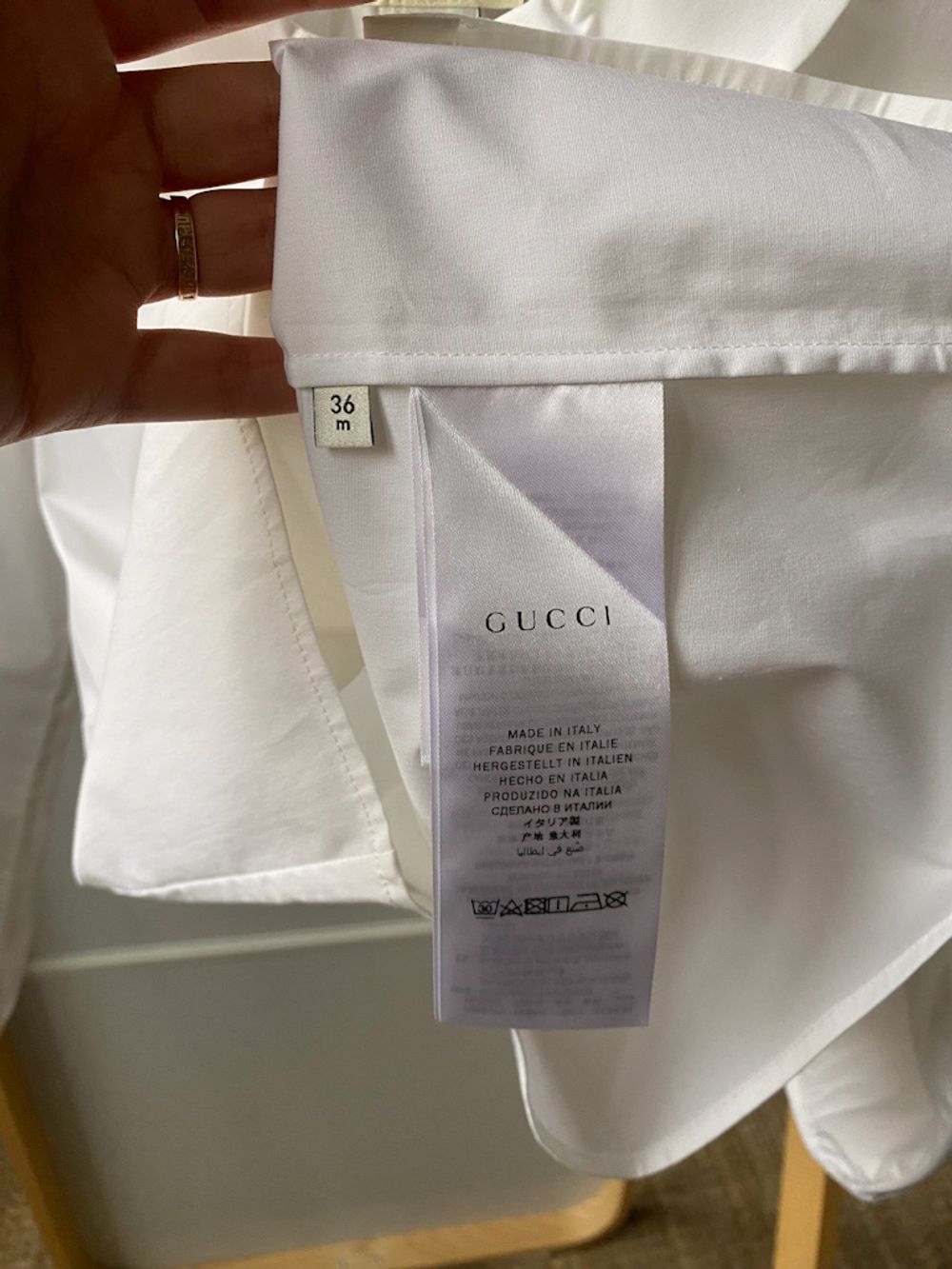 Новая хлопковая блуза Gucci, 98