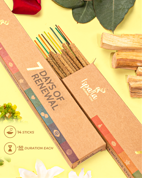 Благовония ISPALLA «7 дней обновления» Микс (14 палочек)