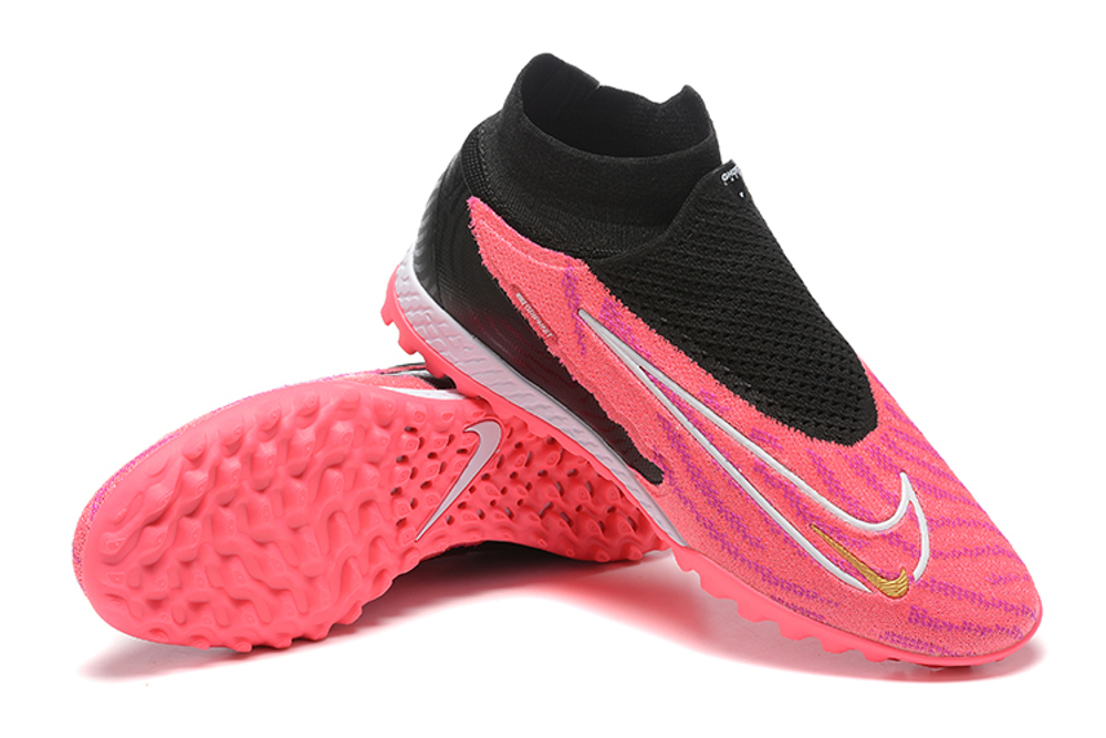 Шиповки Nike Phantom GX Elite DF Link TF (Черно-розовый)