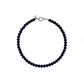 Колье из бусин камня 8 мм ( black agate )