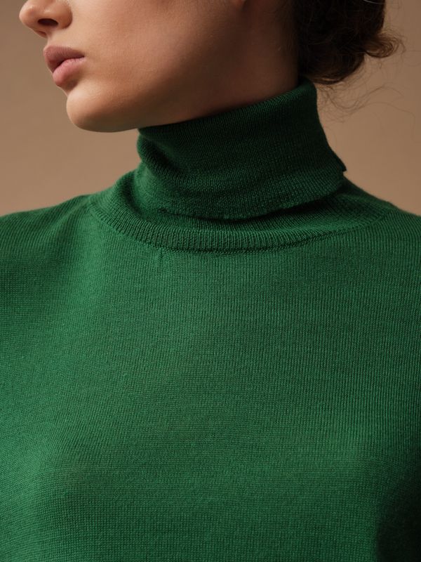 J0215 Джемпер женский, зеленый dbr (M)