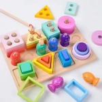 Развивающая деревянная игрушка 4 в 1