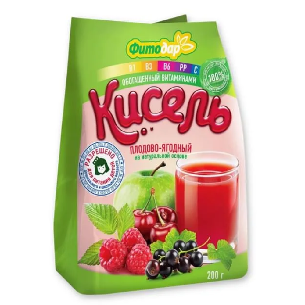 Кисель Фитодар плодово-ягодный 200 гр