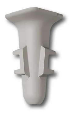 Угол внутренний для плинтуса 55мм "Деконика", 547 Лофт светло-серый