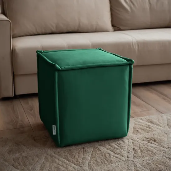 Маленькая радость Пуф квадратный зеленый