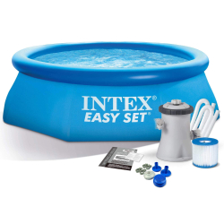 Бассейн надувной Intex Easy Set 244х76 см + фильтр-насос 1250 л/ч (28112)