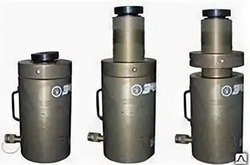 Домкрат гузовой с пружинным возвратом и фиксирующей гайкой Усилие 100 тс ДГ50П150Г