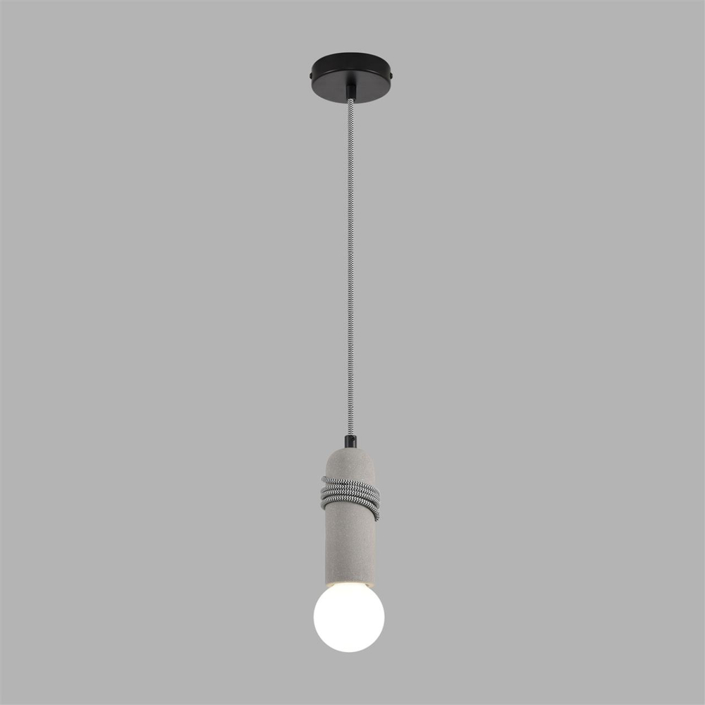 8365/1A ECO LN26 330 черный/серый, металл/бетон Подвес E27 LED 10W 220V TESLA