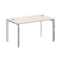 Onix Direct Lux Стол руководителя П-обр. м/к M-O.MP-SRR-3.8 Денвер Светлый/Нержавеющая Сталь/Хром 13