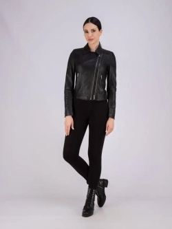 Кожаная куртка демисезонная косуха