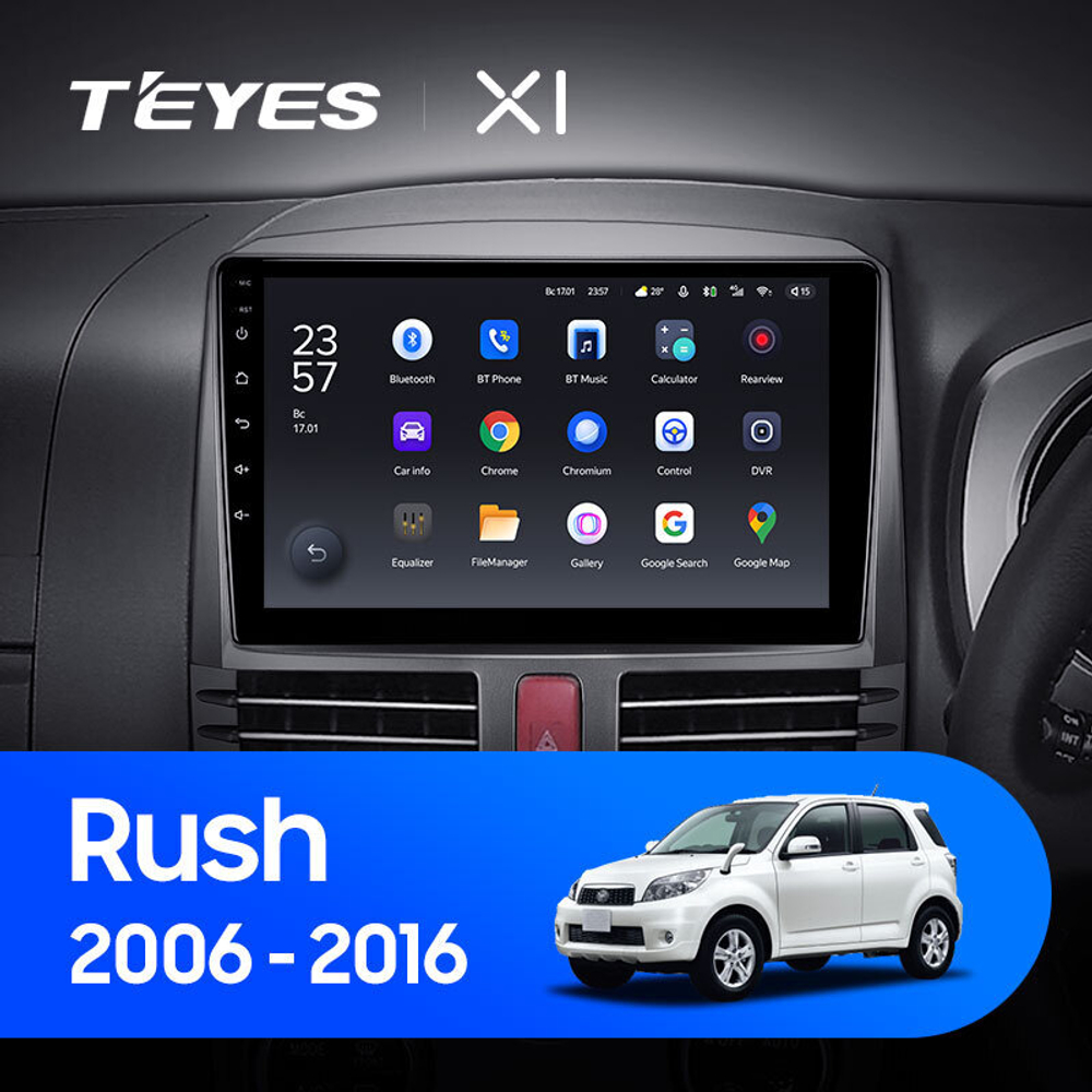 Teyes X1 9" для Toyota Rush 2006-2016 (прав)