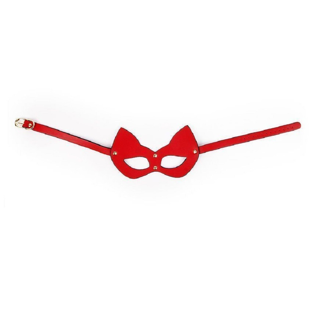 Маска кошки NotabuBDSM открытая красная