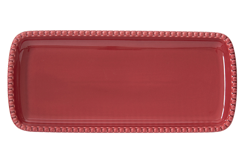 Блюдо 36х16см Easy Life Tiffany бургунди