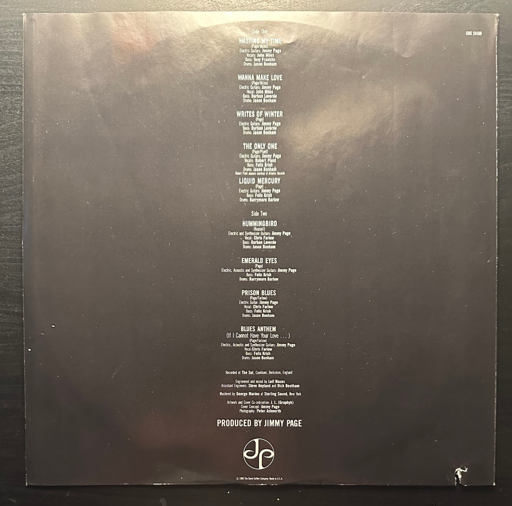 Jimmy Page - Outrider (США 1988г.)