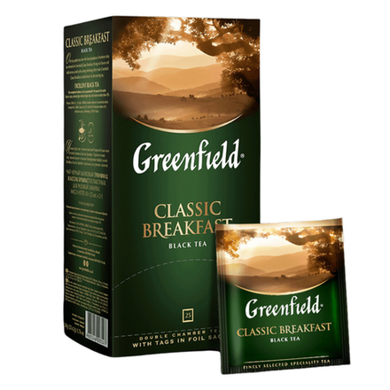 Чай Greenfield Classic Breakfast черный, 50 г