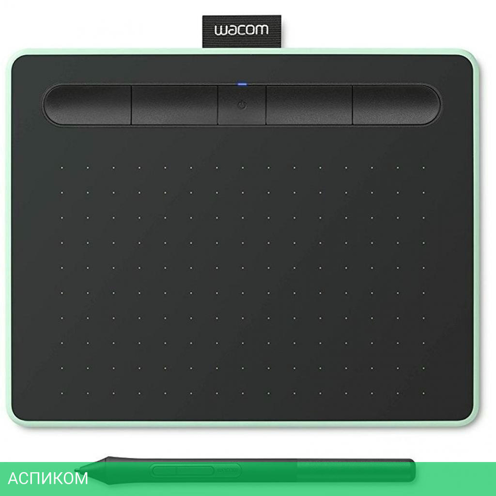 Графический планшет Wacom Intuos S Bluetooth Pistachio (CTL-4100WLE-N)