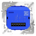 Терморегулятор электронный VOLTUM S70 с индикацией и датчиком, для теплого пола, (белый глянцевый)