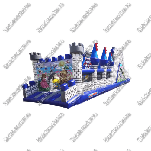 Надувная полоса препятствий "Дворцовое средневековье" размер 12х4х3,8