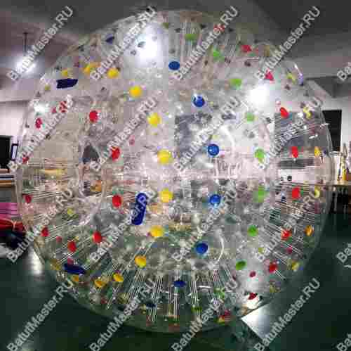 Гидро/аква зорб ТПУ с цветными держателями, 2 сидения, 3 м.