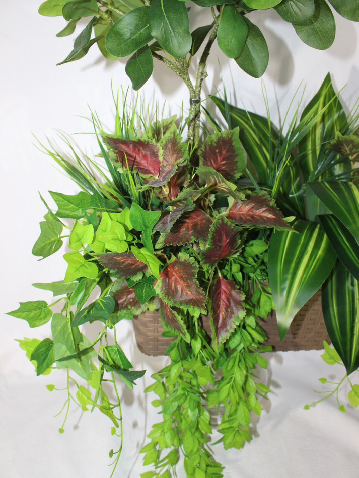 Искусственные растения латекс 70см в длинном кашпо