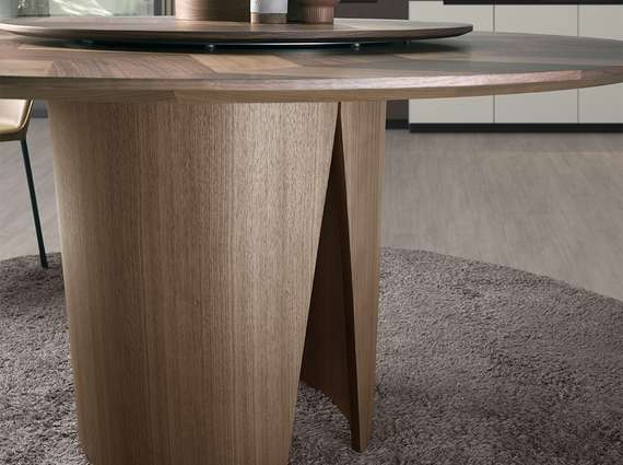 Стол Angel Cerda 1130, Ø150 см, орех