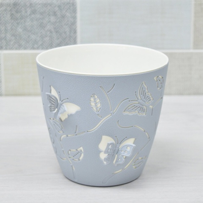 Горшок цветочный Butterflies 1,4л D145мм, серый шторм