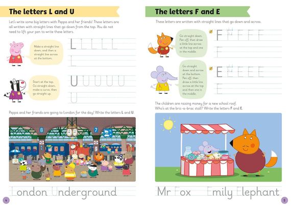 Learn with Peppa: Writing Big Letters