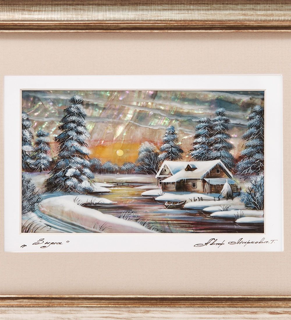 Народные промыслы ШК-55/215-02 Панно «Зимний пейзаж»