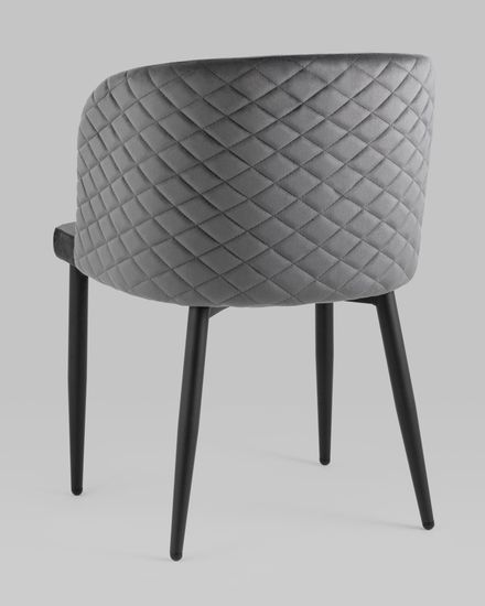 Стул Оскар велюр серый
