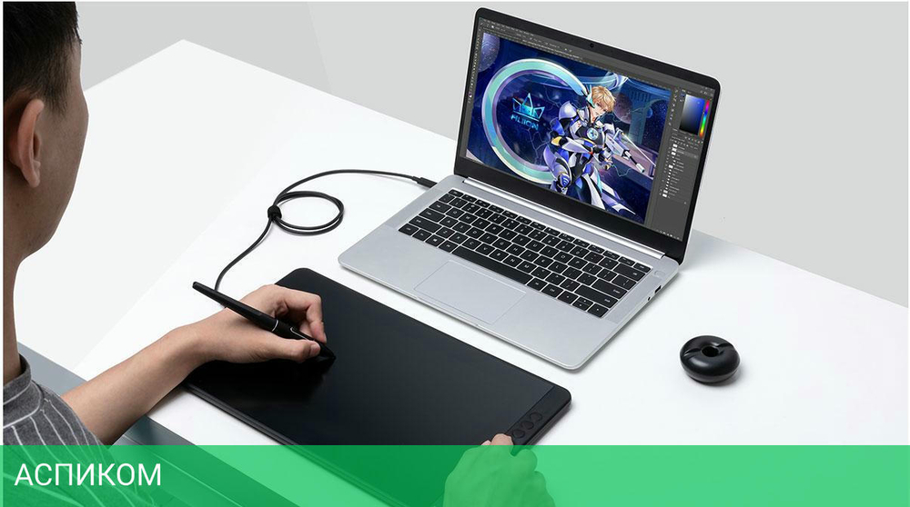 Графический планшет Huion Kamvas 13 космический черный