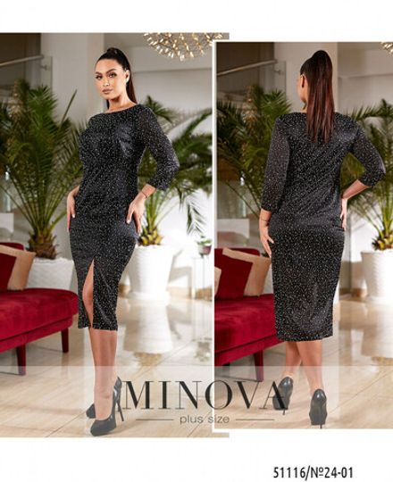 Платье 24-01-Черный Minova Фото 1