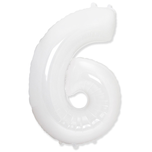 FM (40''/102 см) Цифра, 6, Белый, 1 шт.