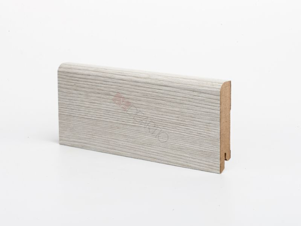 Плинтус напольный Монте-Карло светло-серый МДФ B202-01 Deartio / Ликорн 80x16x2050 мм