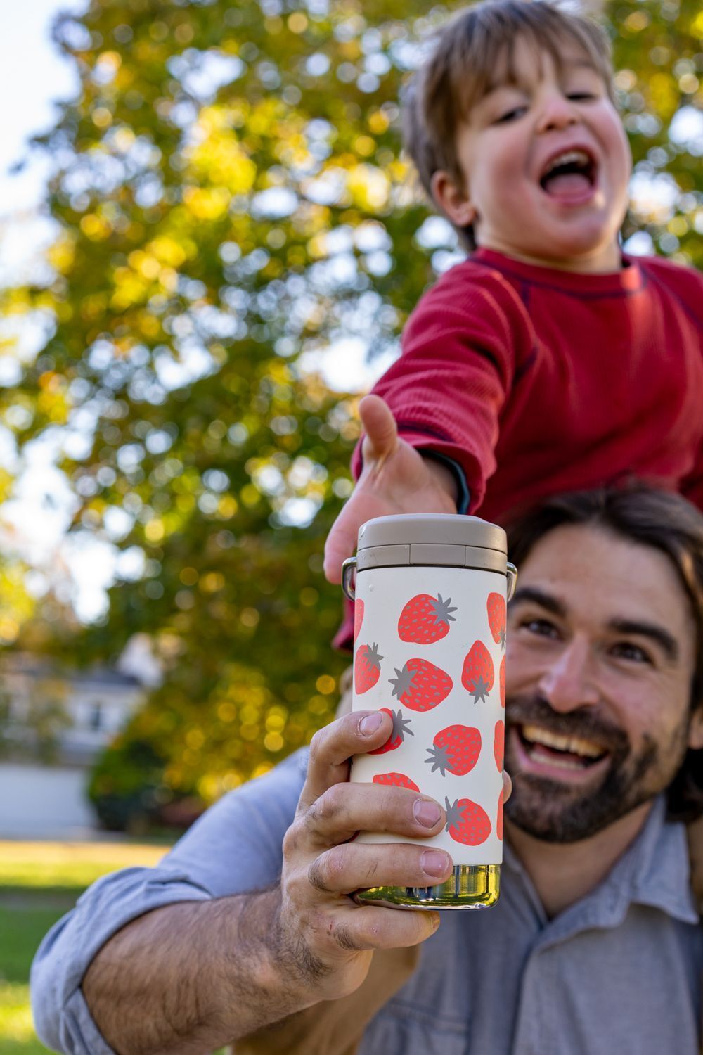Термокружка Klean Kanteen TKWide Twist Cap 12oz (355 мл) Strawberries