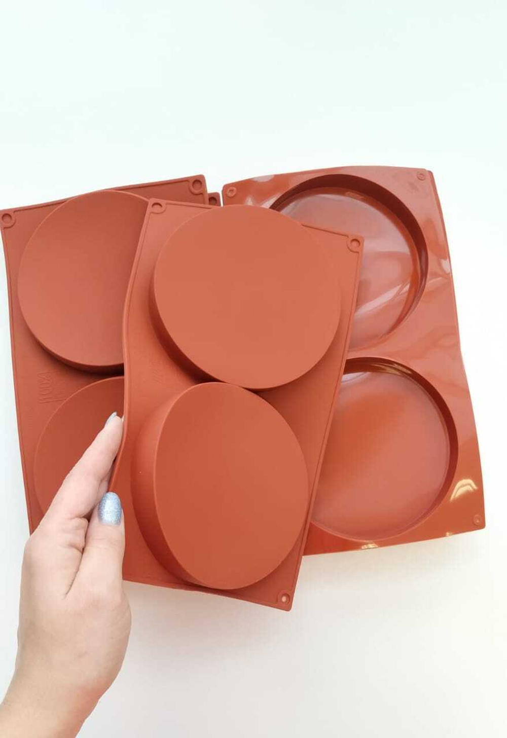 Силиконовая форма «Диски 2 круга по 14 см»