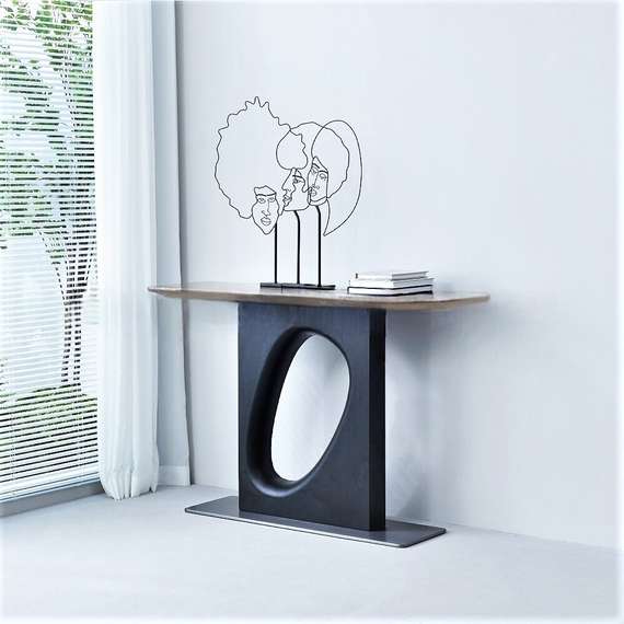 Консоль 4492, 130х86 см, сталь, дерево