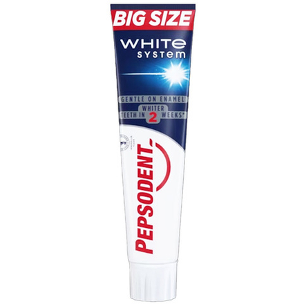 Зубная паста Pepsodent White System 125 мл, разработана специально для удаления потемнений на поверхности зуба