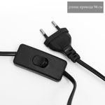 Лампа настольная E14 40Вт  22х22х37 см (белый + коричневый)