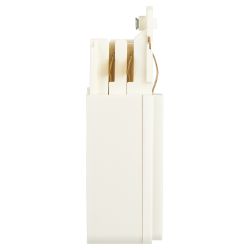 Коннектор питания ЭРА STR-30-W-CN-LI для трехфазного шинопровода угловой белый | Трехфазный шинопровод и аксессуары