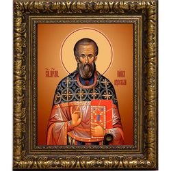 Иона Одесский праведный. Икона на холсте.