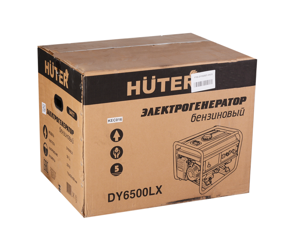 Портативный бензогенератор Huter DY6500LX