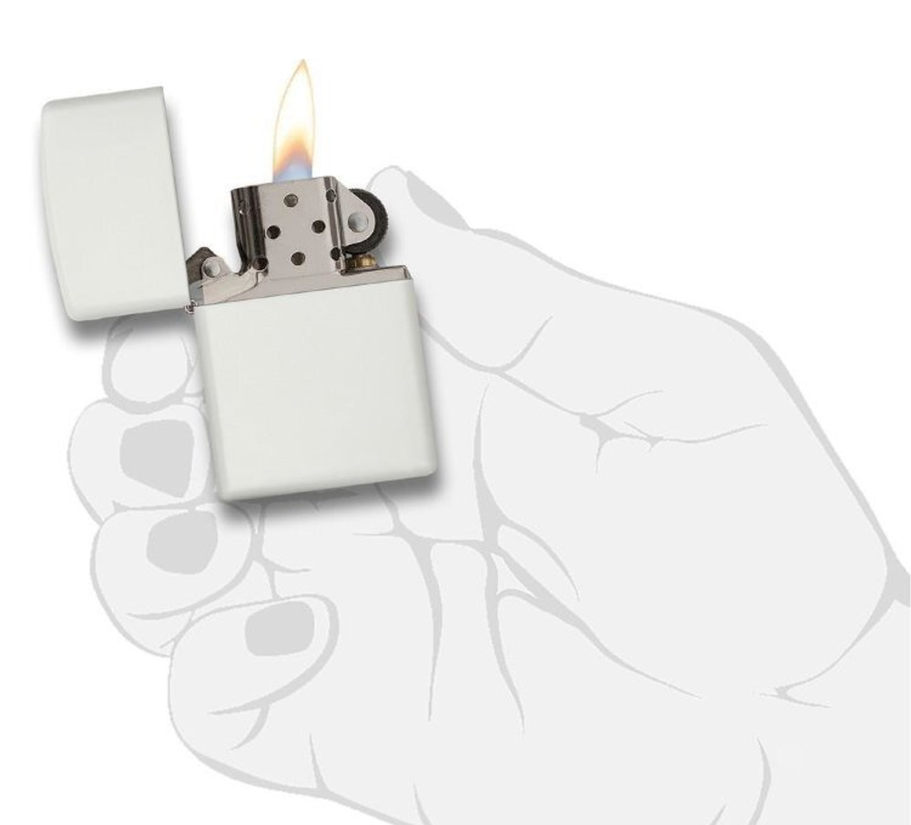 Зажигалка ZIPPO 214 White Matte