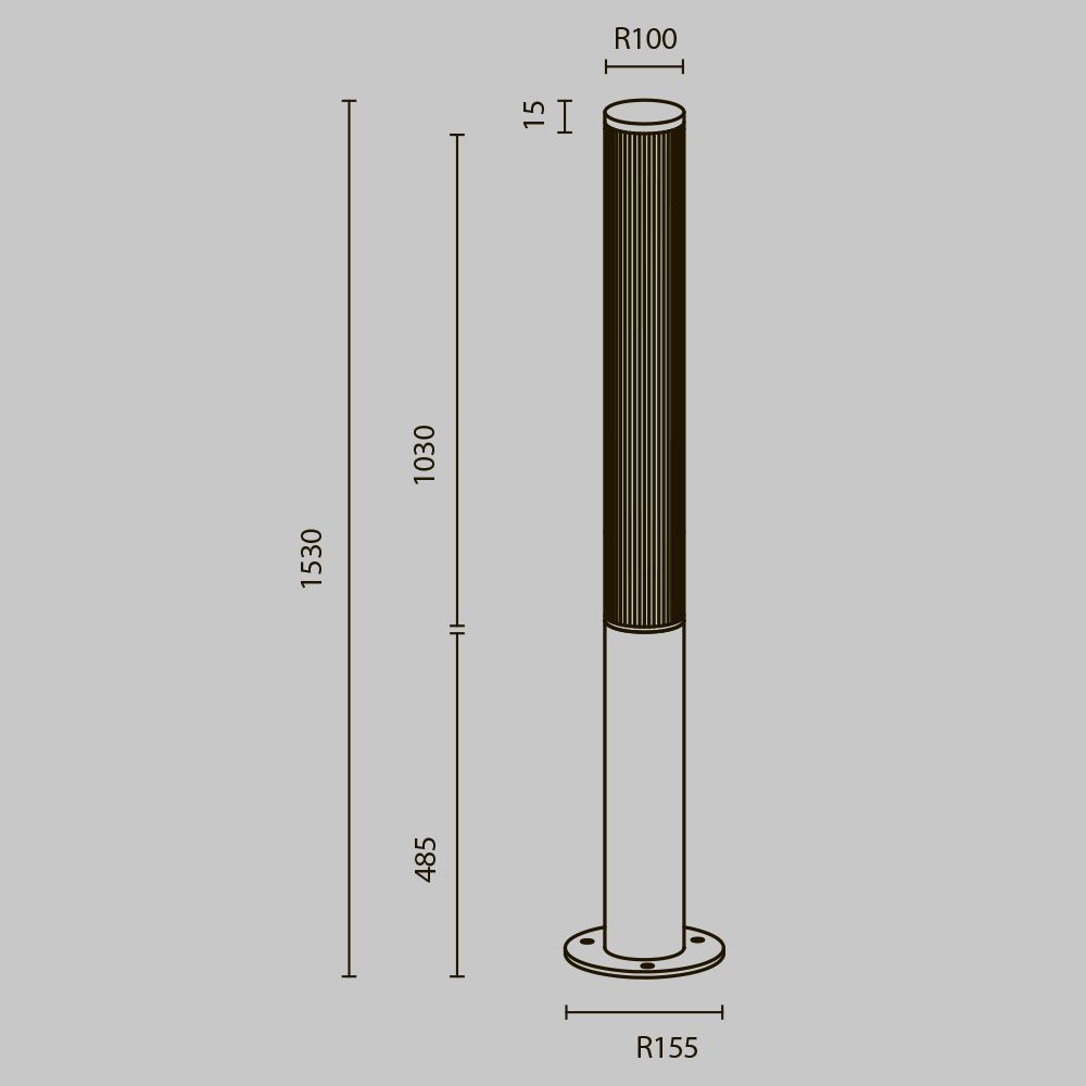 Уличный ландшафтный светодиодный светильник Maytoni   O467FL-L70B3K