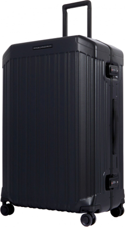 Чемодан Piquadro PQ-LM (BV4428PQLM/NO) 51x75x28см 82л. поликарбонат/натур.кожа черный матов.
