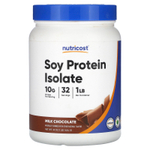 Nutricost, изолят соевого протеина, со вкусом молочного шоколада, 454 г (1 фунт)