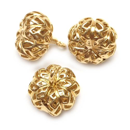 Подвеска "Тыковка" 14х12 мм, позолота